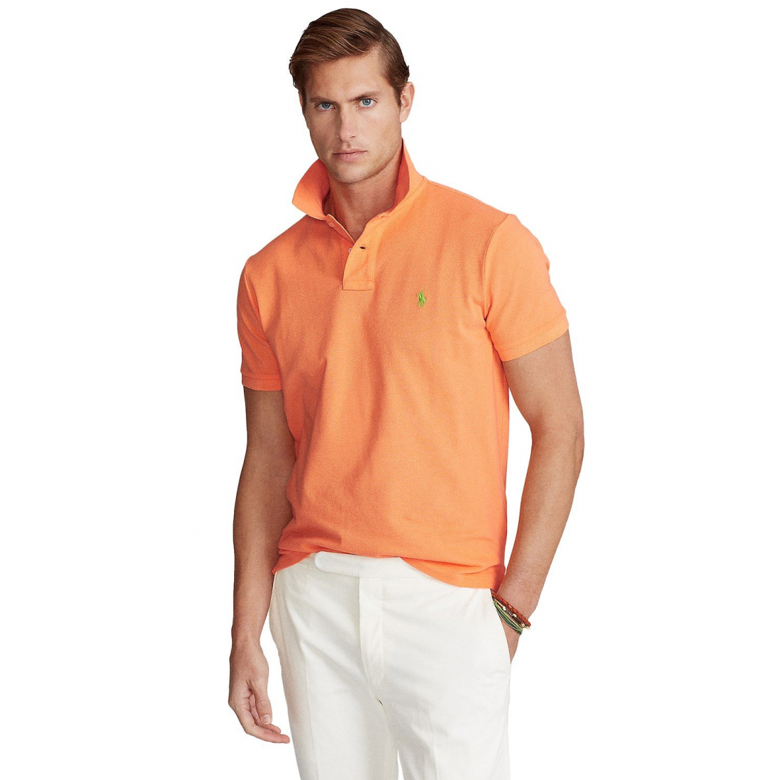 Polo 'Classic-Fit Mesh Polo Shirt' pour Hommes