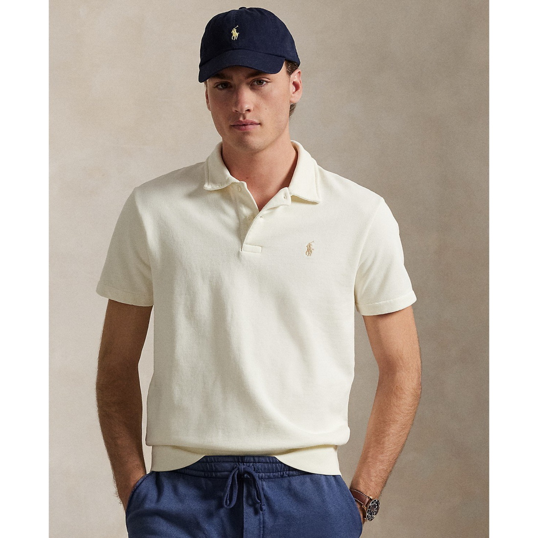 Polo 'Loopback Fleece Polo-Collar' pour Hommes