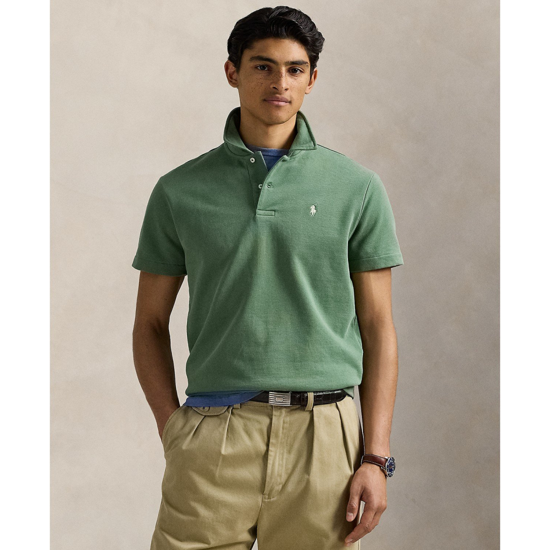 Polo 'Loopback Fleece Polo-Collar' pour Hommes