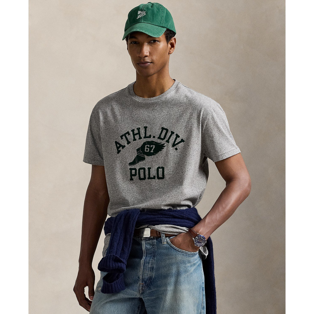 T-shirt 'Classic-Fit Logo Jersey' pour Hommes