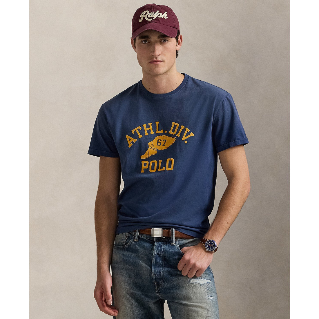 T-shirt 'Classic-Fit Logo Jersey' pour Hommes