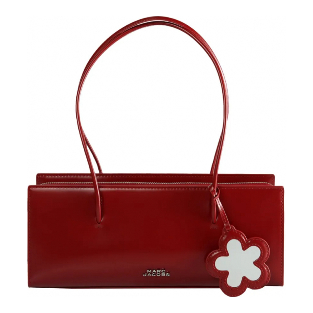 Women's 'Flower-Embellished Leather' Tote Bag