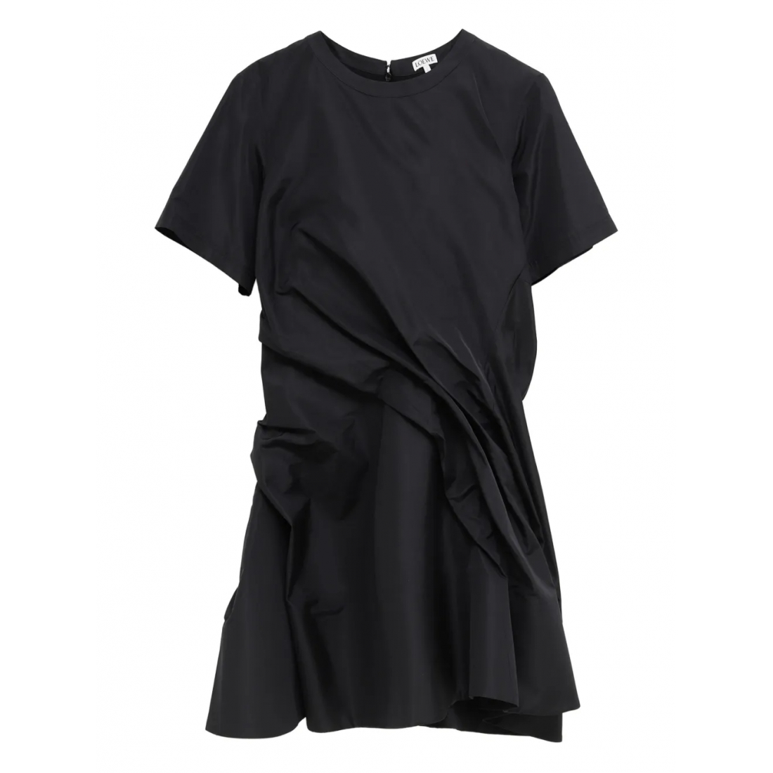 Robe mini 'Draped Short-Sleeved' pour Femmes
