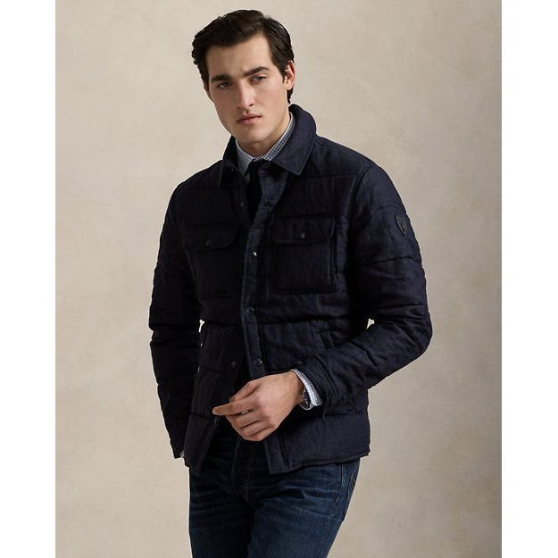 Doudoune en plumes 'Quilted Linen' pour Hommes