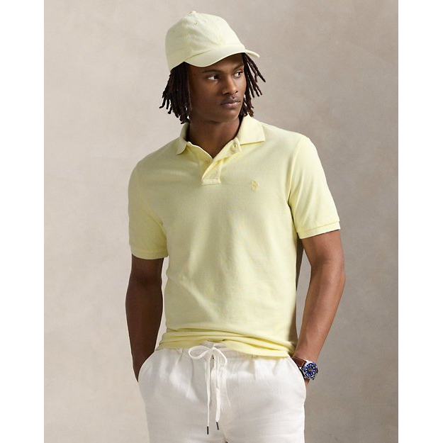 Polo 'Classic Fit Mineral-Dyed Mesh' pour Hommes