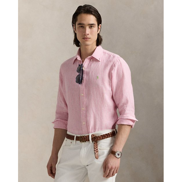 Chemise 'Classic Fit Striped Linen' pour Hommes