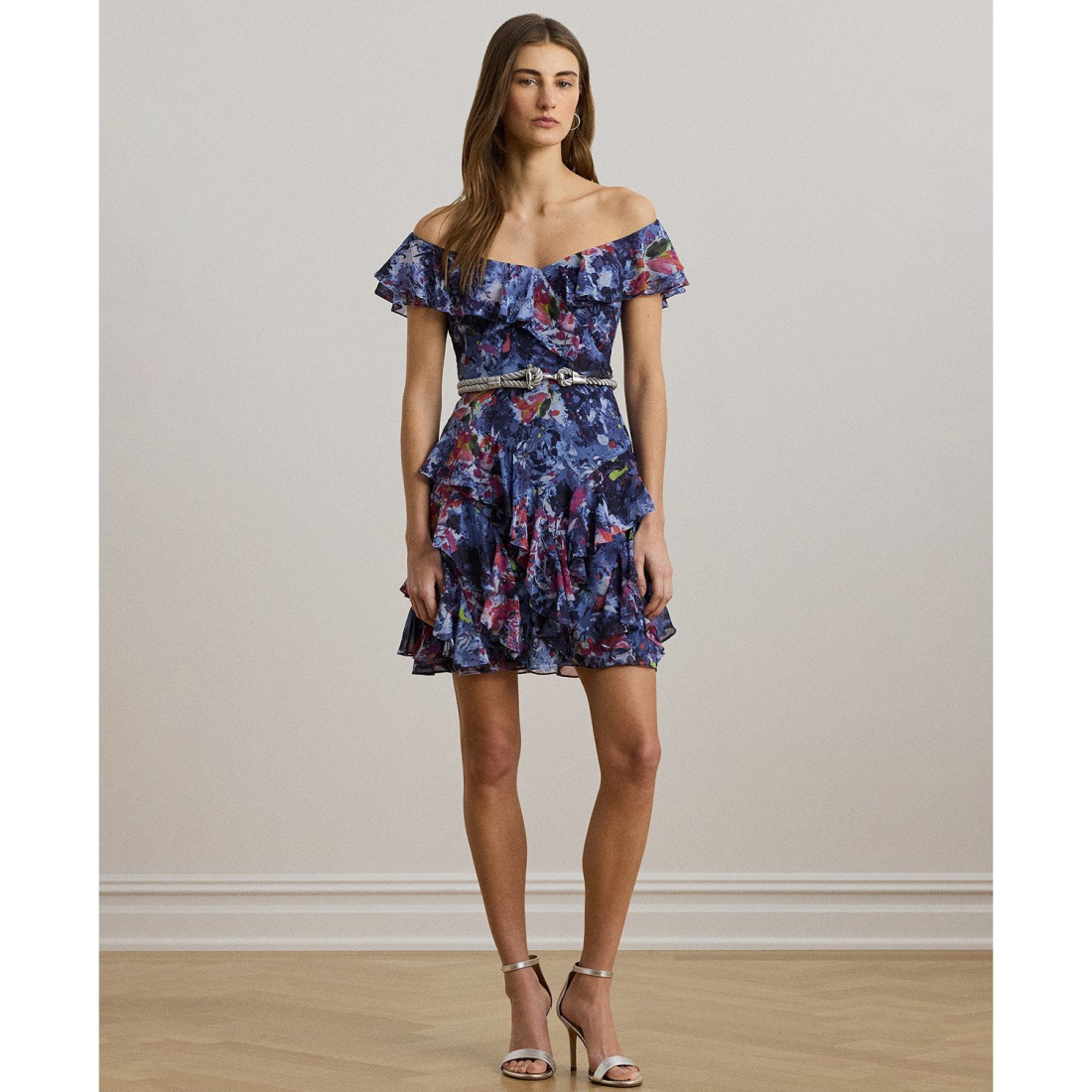 Women's 'Print Off-the-Shoulder' Cocktail Dress
