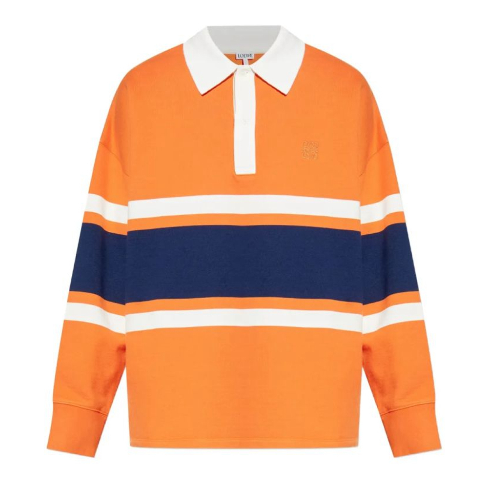 Polo manches longues 'Stripe' pour Hommes