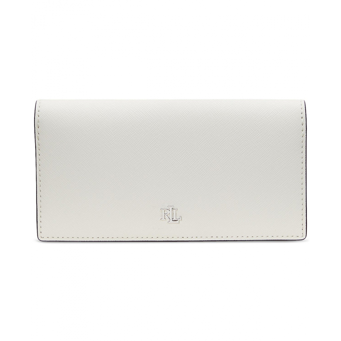 Women's 'Crosshatch Leather Slim Snapped-Closure' Wallet