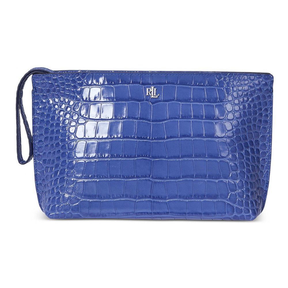 Women's 'Crocodile-Embossed Large' Pouch