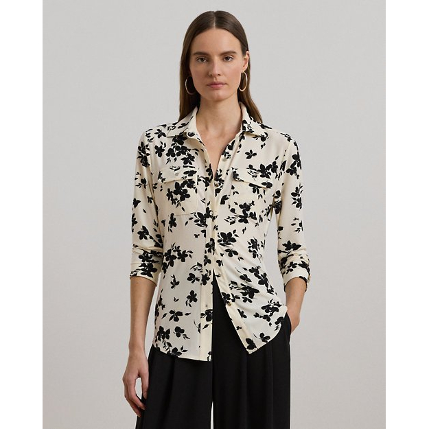 Women's 'Slim Fit Floral Stretch' Jersey