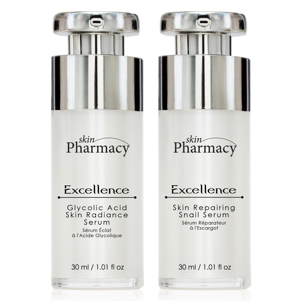 Coffret de soins de la peau 'Excellence Glycolic Acid Skin Radiance + Excellence Skin Repairi' - 30 ml