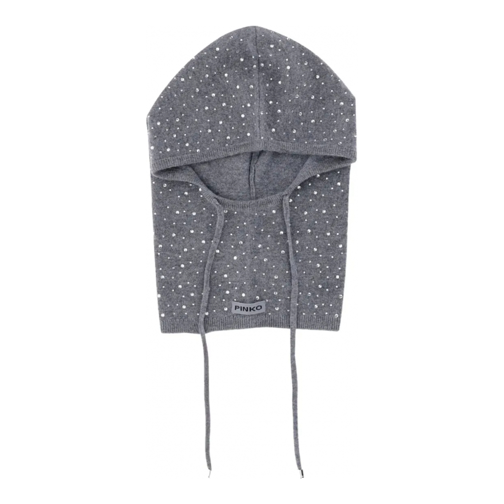 Balaclava 'Crystal-Embellished Hooded' pour Femmes