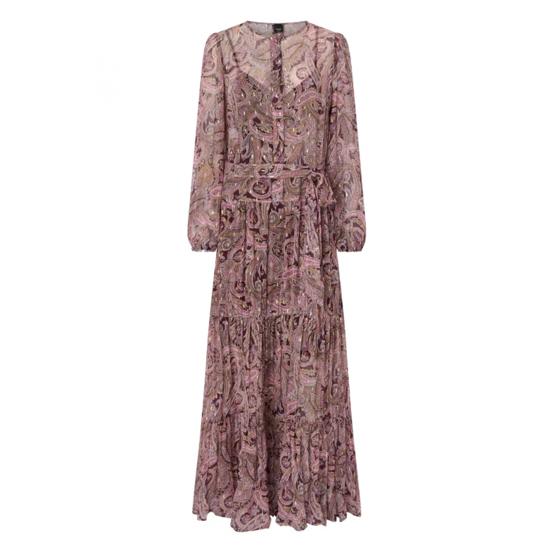 Robe maxi 'Paisley-Print Tiered' pour Femmes