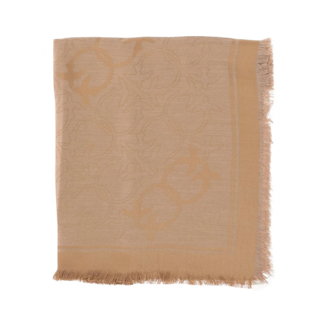 'Birds-Print Fringed-Edges' Halstuch für Damen