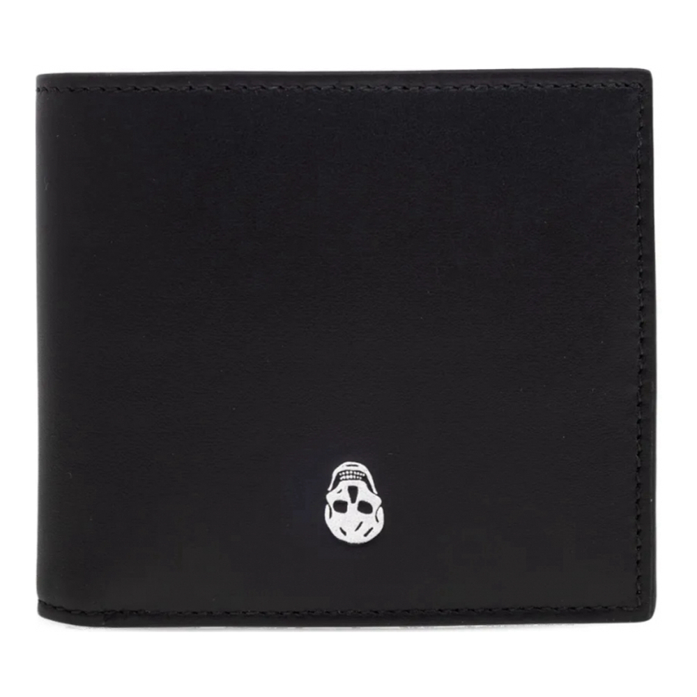 Men's 'Skull-Plaque Bi-Fold' Wallet