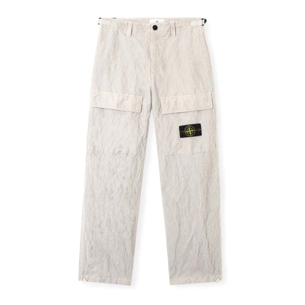 Men's 'Loose-Fit Adjustable Waist Straps' Cargo Trousers