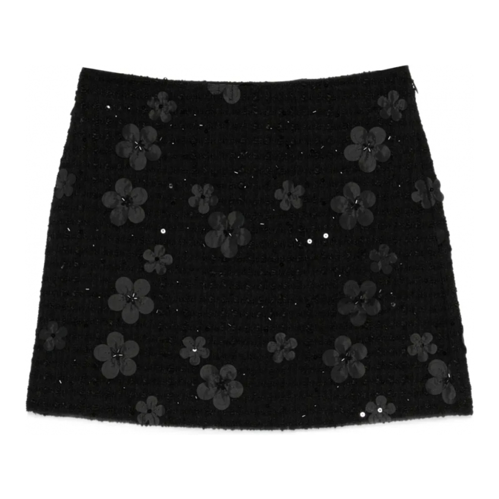 Mini Jupe 'Flower-Embellished' pour Femmes