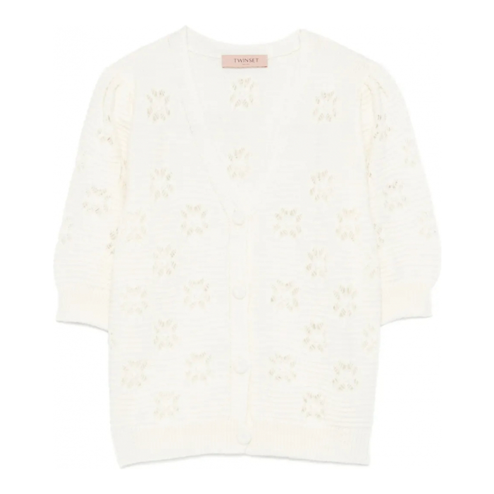 Cardigan 'Floral-Pattern Button-Down' pour Femmes