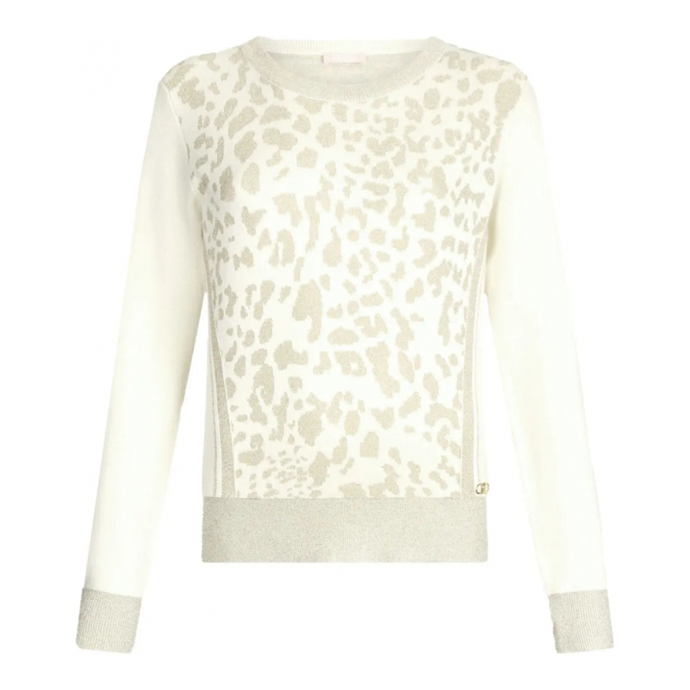 Pull 'Animal-Print Jacquard' pour Femmes