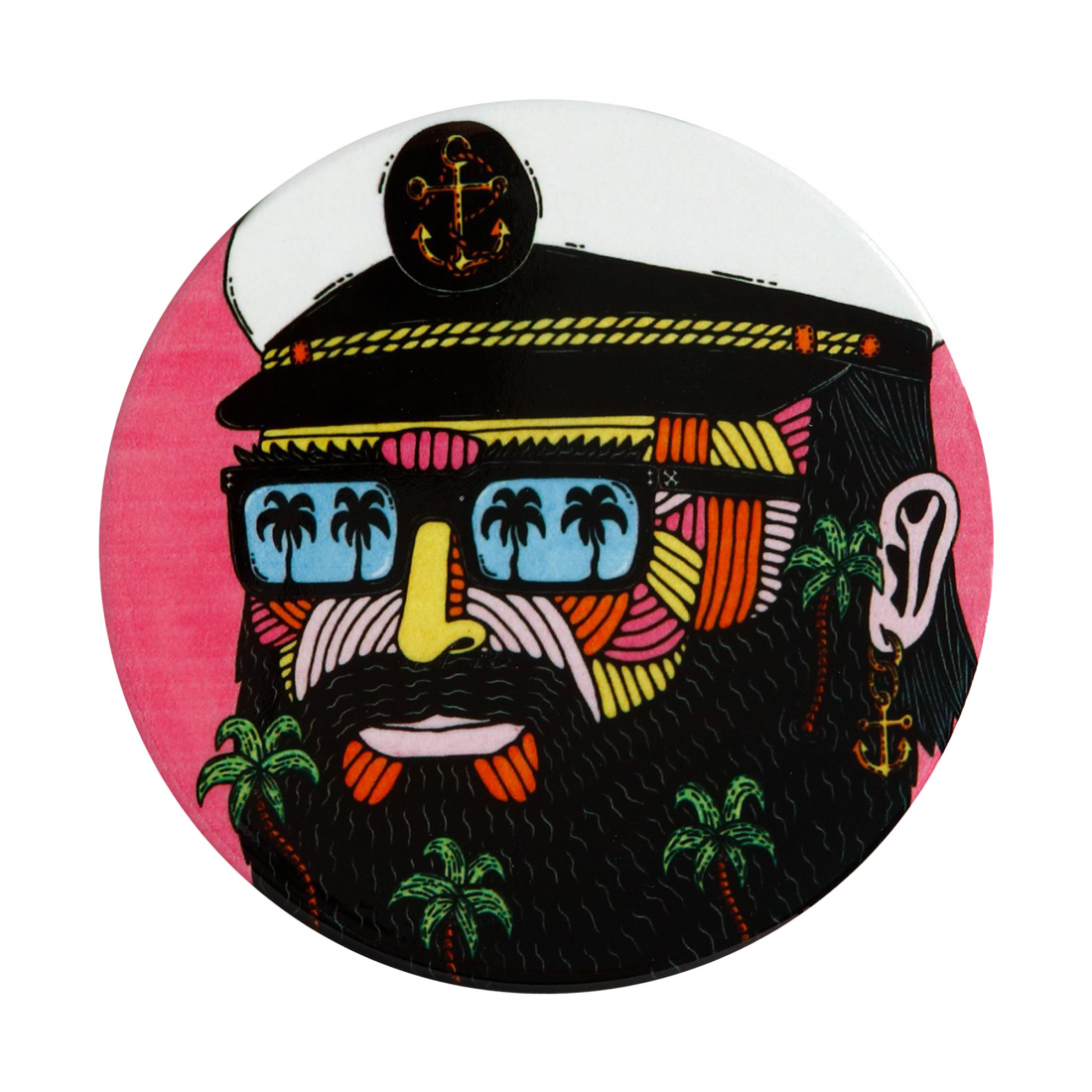 Set Of 6 Captain - Round Coaster 10.5 Cm - Mulga