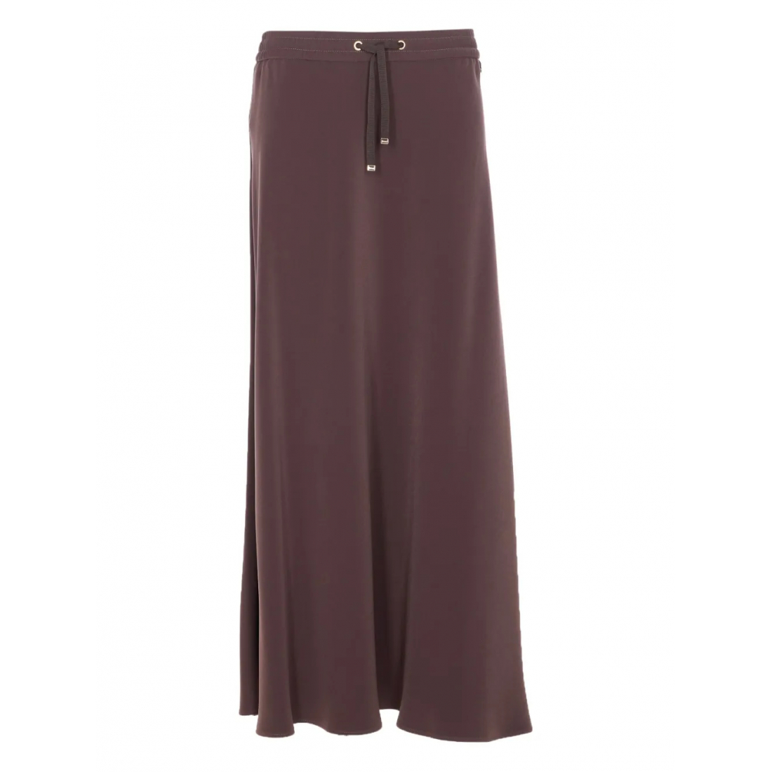 Jupe Midi 'Elasticated-Waist Drawstring' pour Femmes