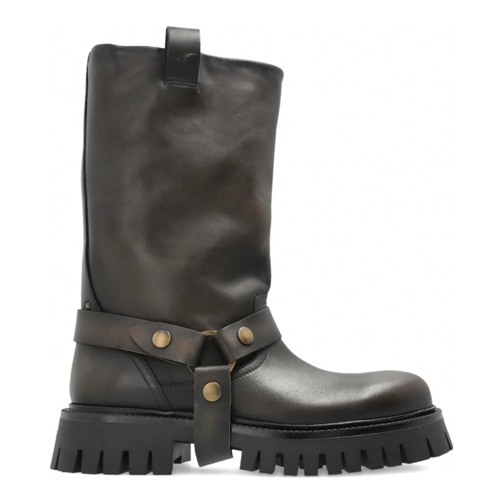 Bottines 'Kurt Chunky Buckle-Strap' pour Femmes