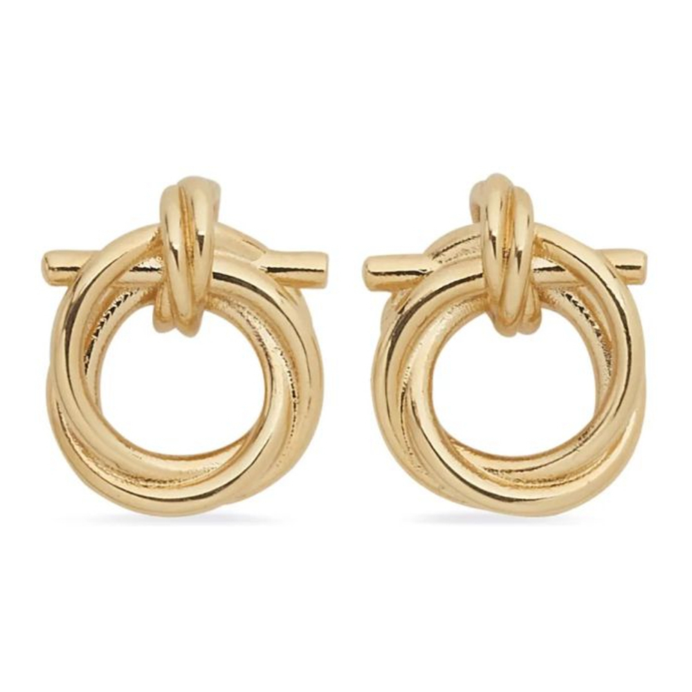 Women's 'Gancini Twisted Hoop' Earrings