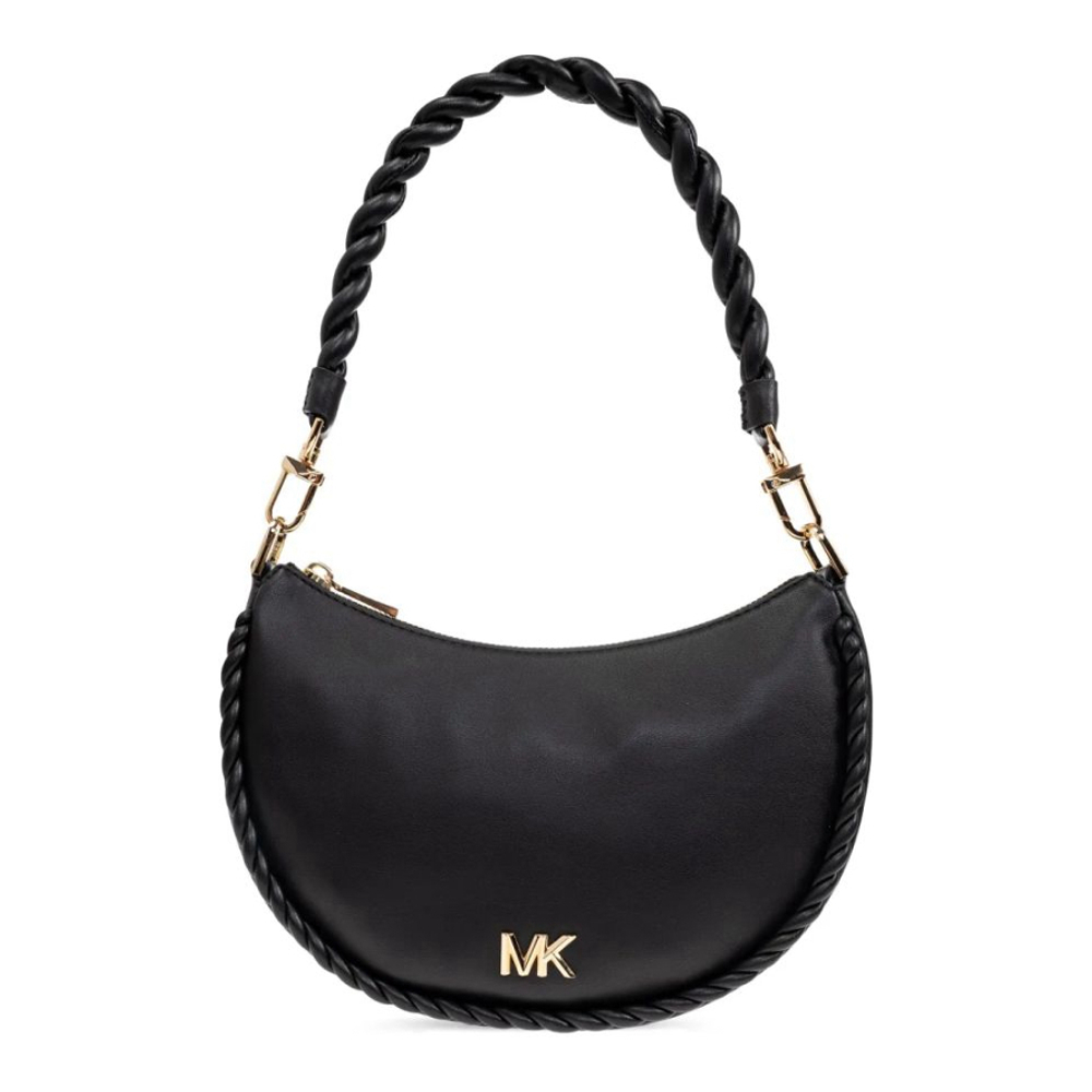 Women's 'Braided-Strap Crescent' Shoulder Bag