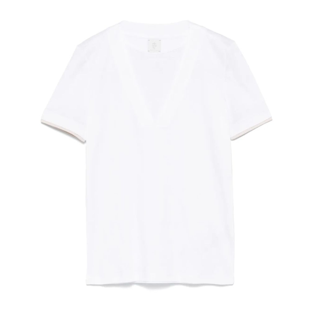 T-shirt 'Contrasting-Trim' pour Femmes