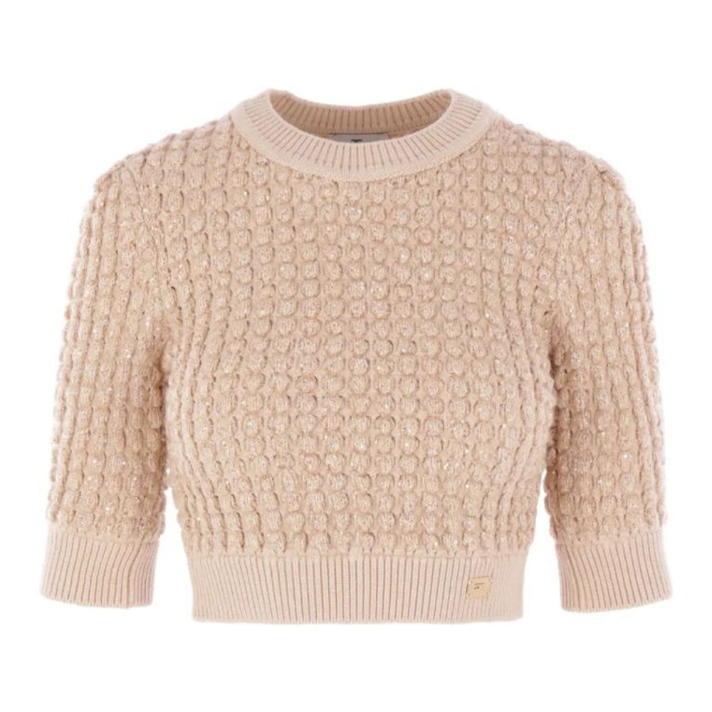 Women's 'Sequin-Embellished Cable-Knit' Sweater