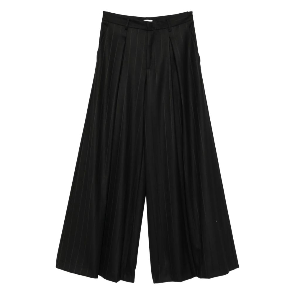 Pantalon 'Pinstripe-Pattern Pleated' pour Femmes