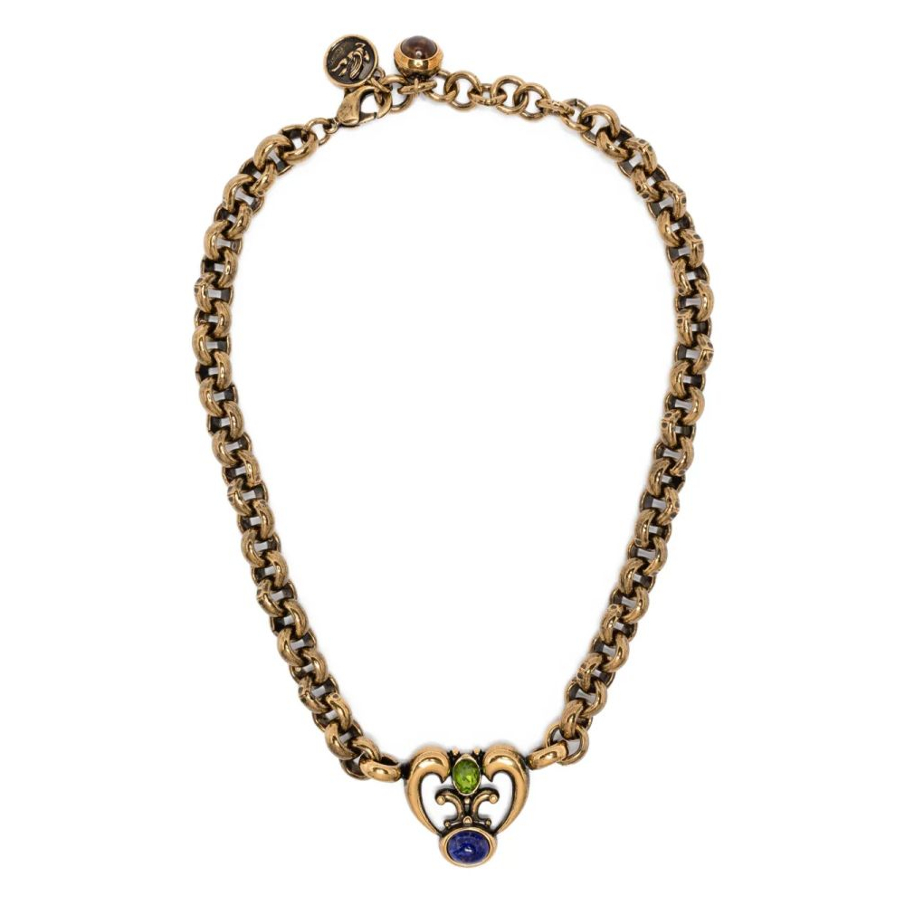 'Chain-Link Heart-Pendant' Halskette für Damen