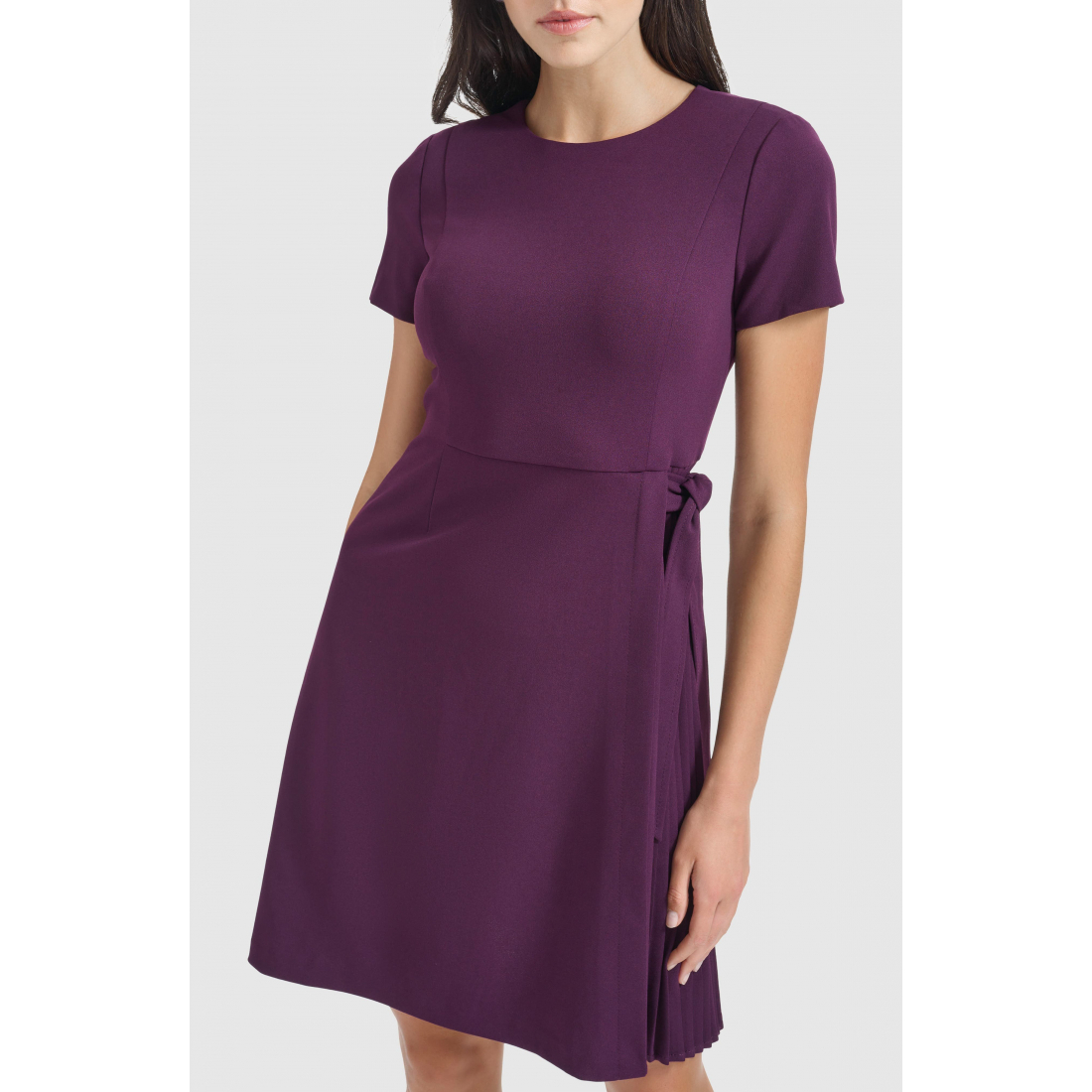 Robe A-line 'Side Tie Pleated' pour Femmes