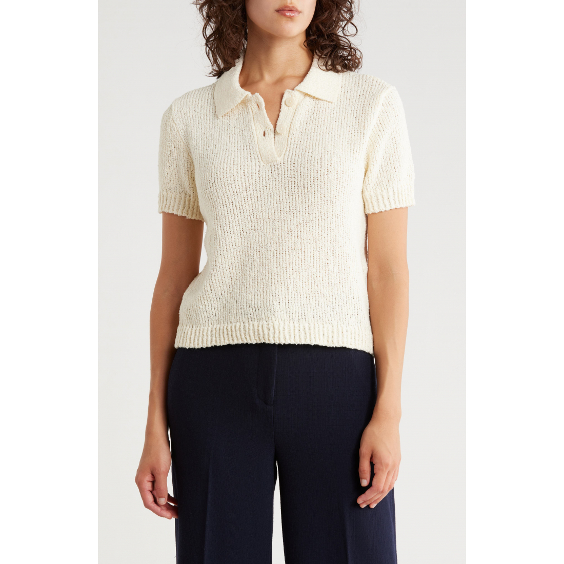 Polo 'Open Stitch' pour Femmes