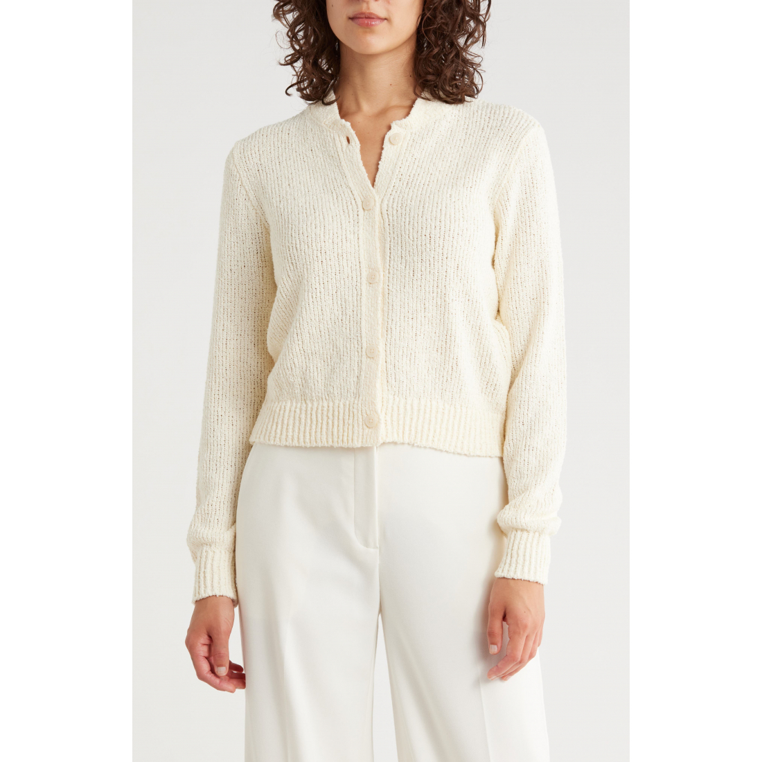 Cardigan 'Open Stitch Cotton Blend' pour Femmes