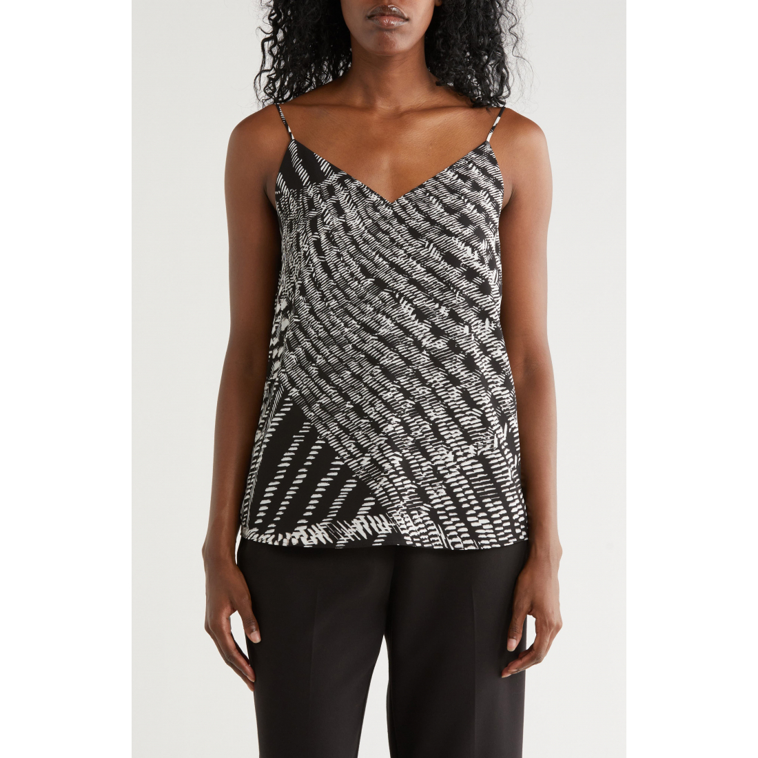 Haut sans manches 'Printed V-Neck' pour Femmes