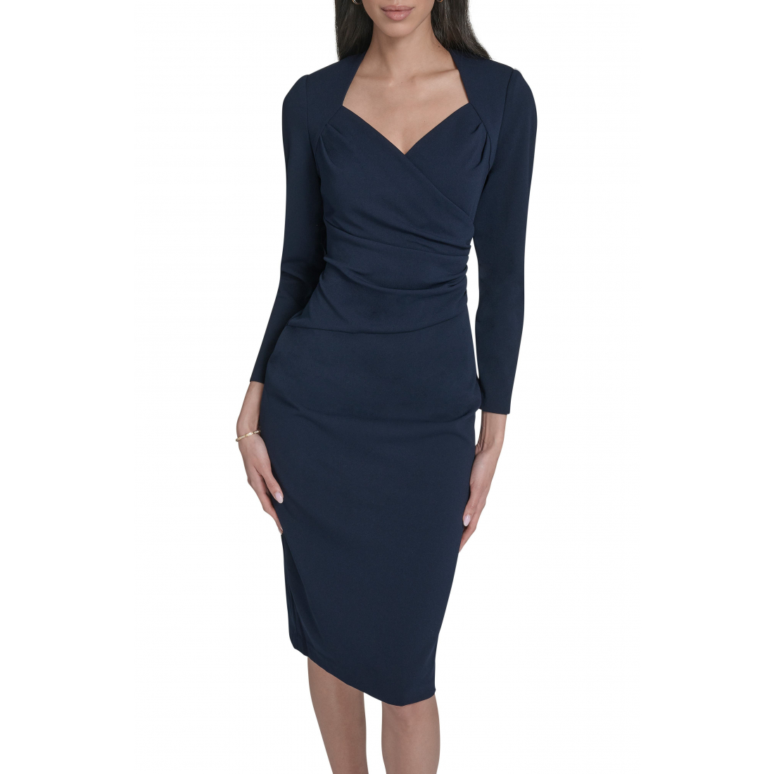 Robe fourreau 'Stretch Crepe Midi' pour Femmes