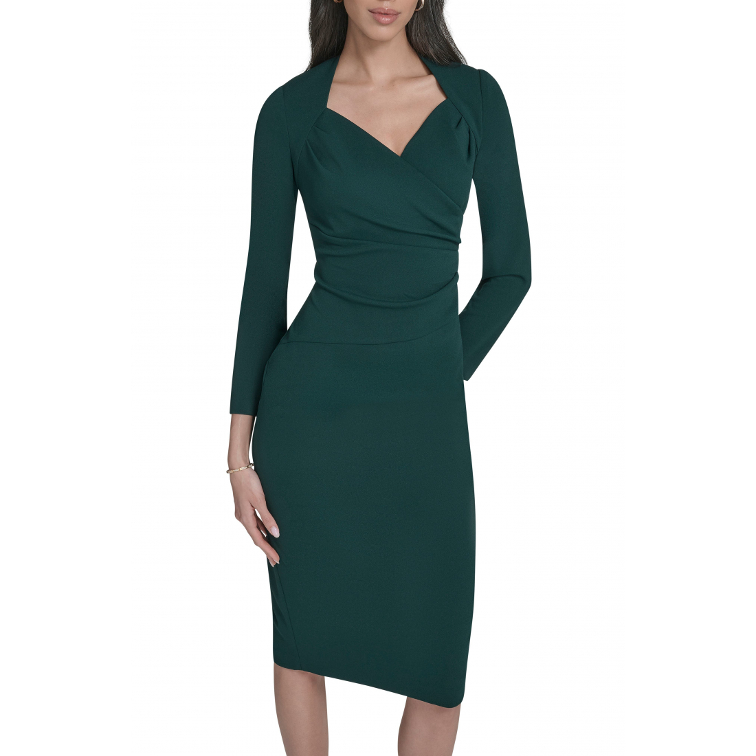 Robe fourreau 'Stretch Crepe Midi' pour Femmes