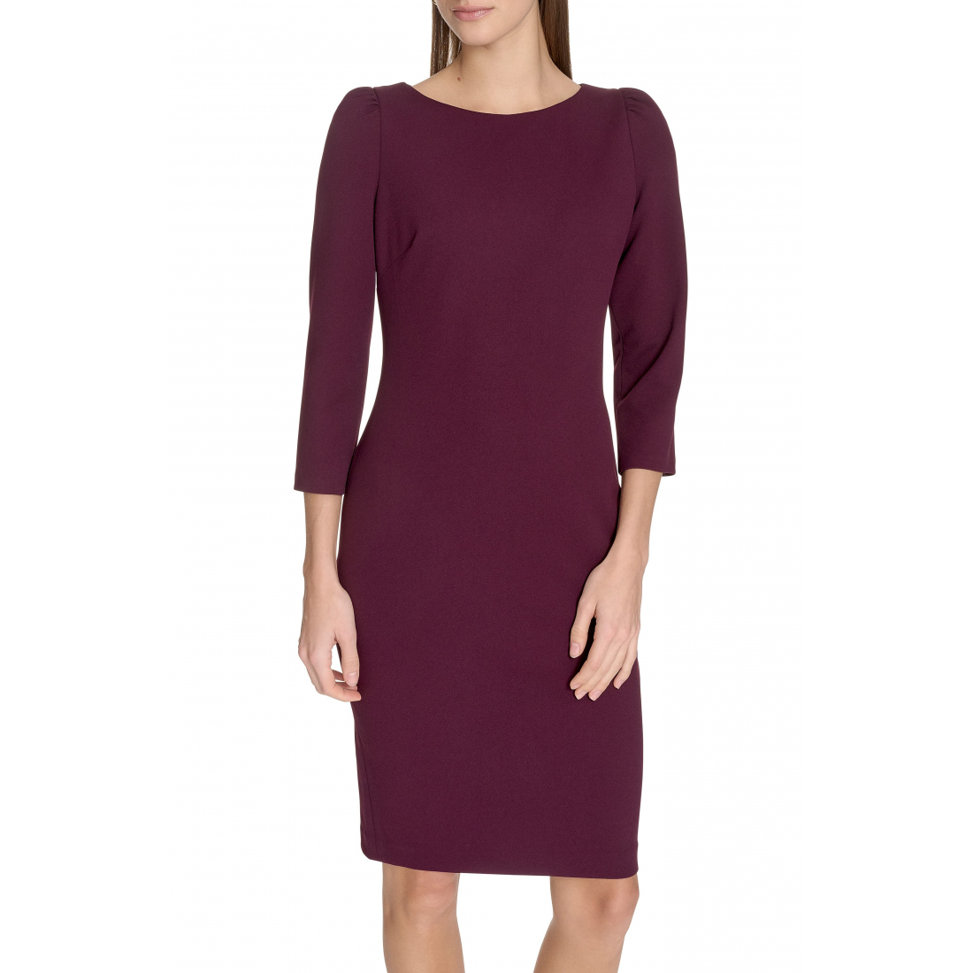 Robe fourreau 'Scuba Crepe Three-Quarter Sleeve' pour Femmes