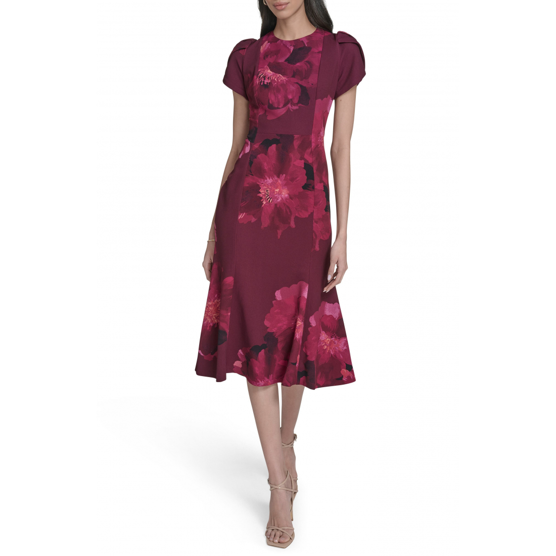 Robe Midi 'Floral Sheath' pour Femmes