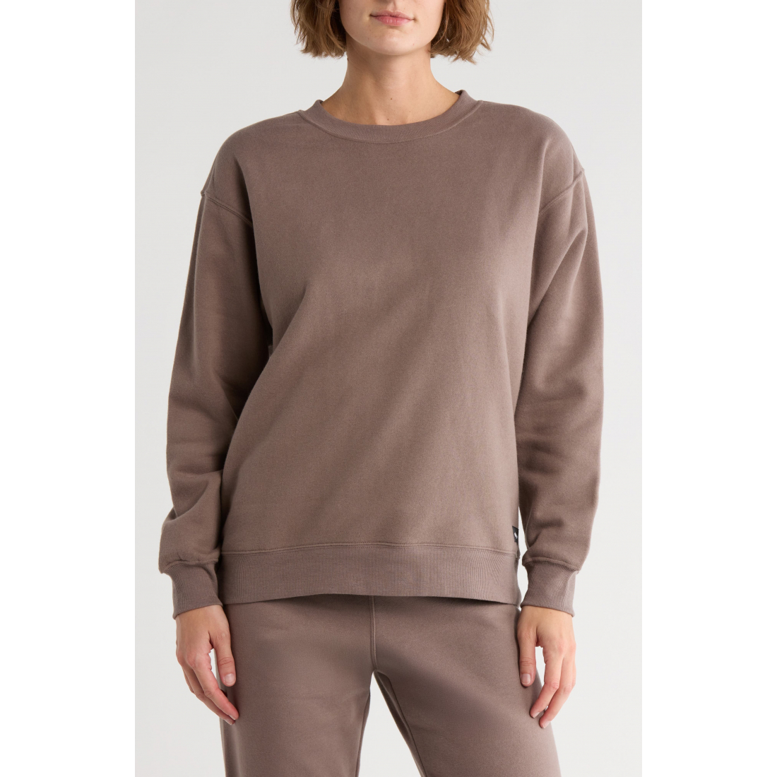 Sweatshirt 'Logo Patch Fleece' pour Femmes