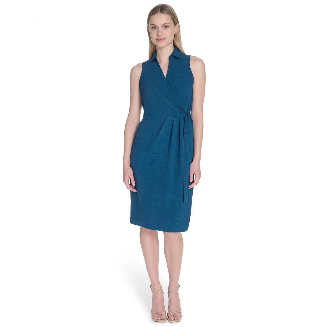 Robe fourreau 'Sleeveless Wrap V-Neck' pour Femmes