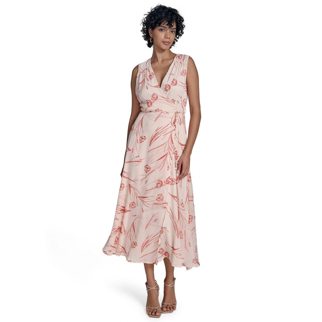 Robe A-line 'Sleeveless Chiffon Wrap' pour Femmes