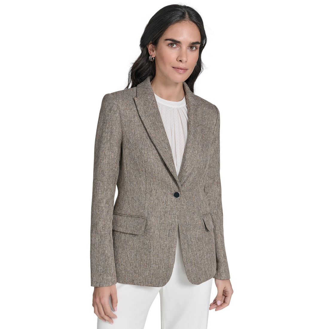 Veste 'Textured One-Button' pour Femmes