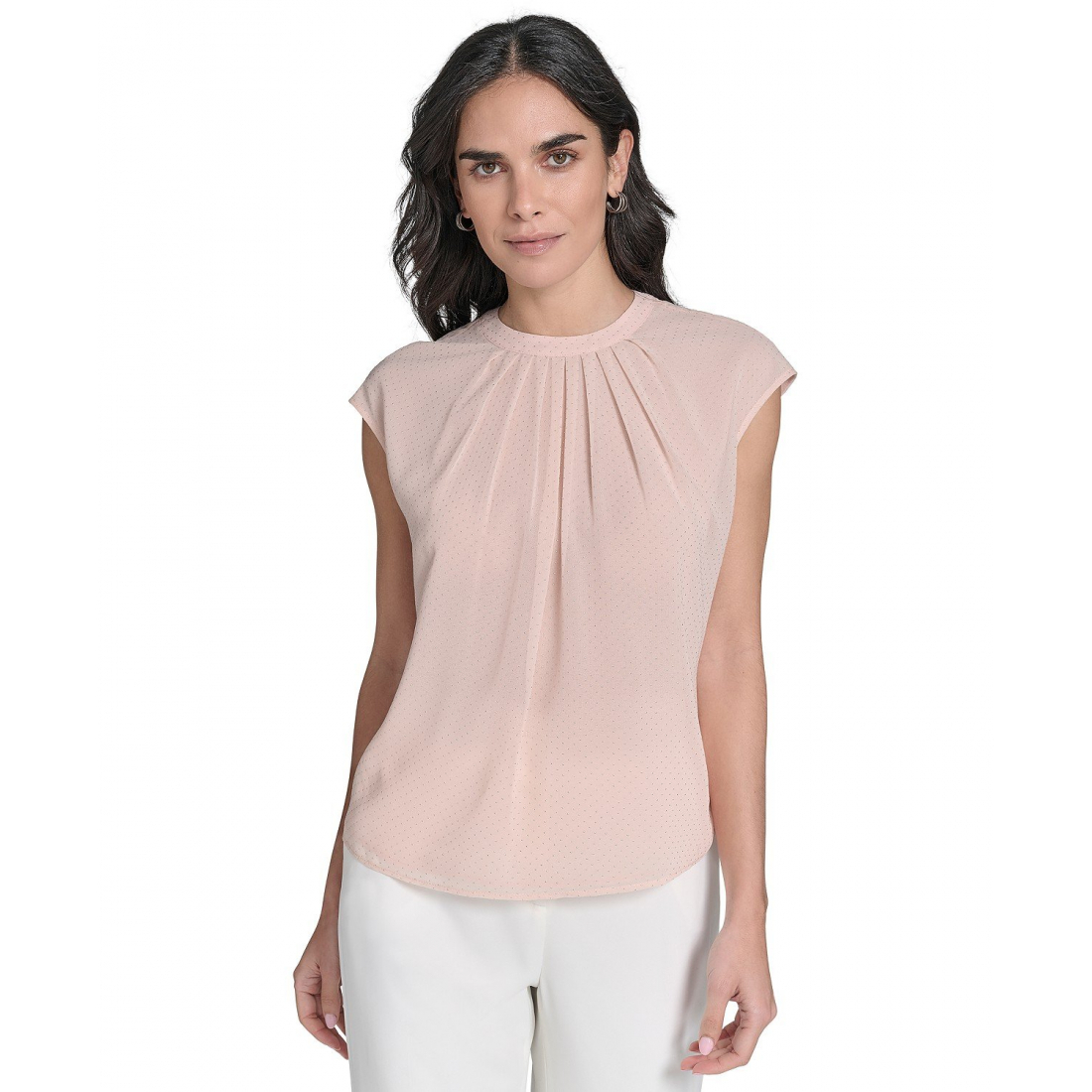 Blouse 'Studded Cap-Sleeve' pour Femmes