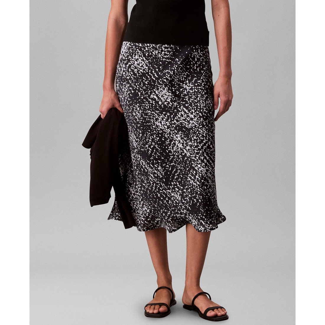 Jupe Midi 'Printed Textured' pour Femmes