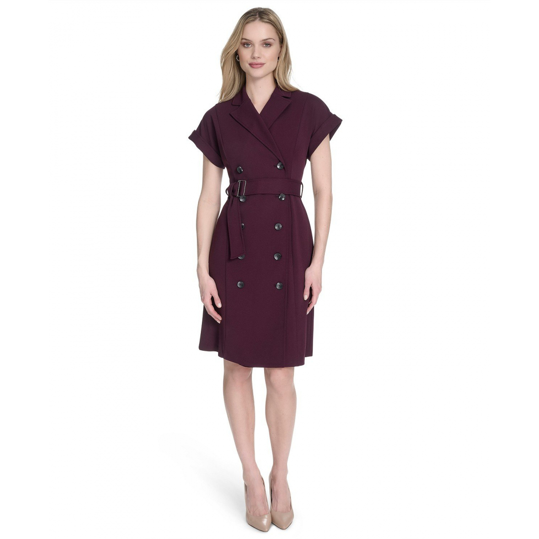 Robe A-line 'Button-Front' pour Femmes