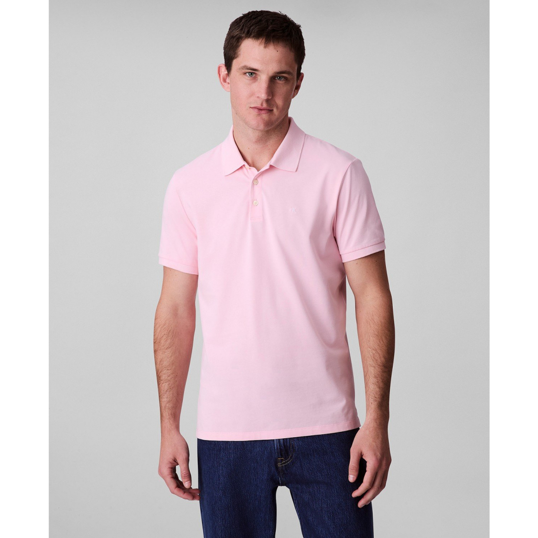 Polo 'Regular-Fit Smooth Monogram Logo' pour Hommes