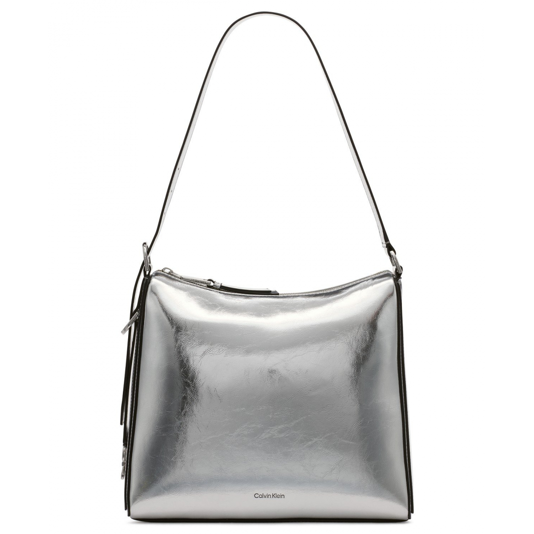 Women's 'Mandy Metallic Top Zipper' Shoulder Bag